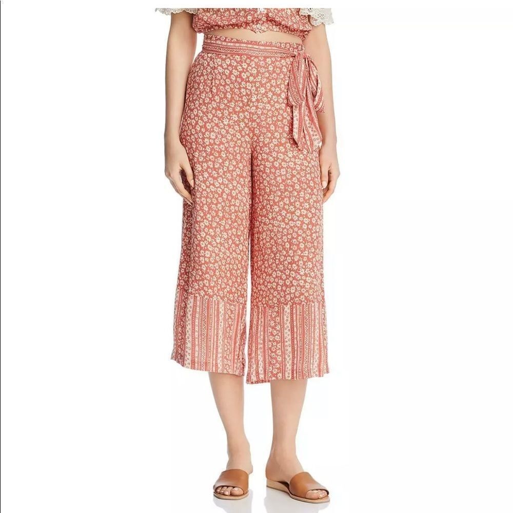 Anthropologie Lost + Wander Bottoms | Womens Suns Out Culottes Coral